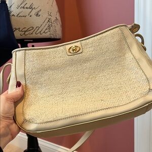 Etienne Aigner Cream Crossbody Bag